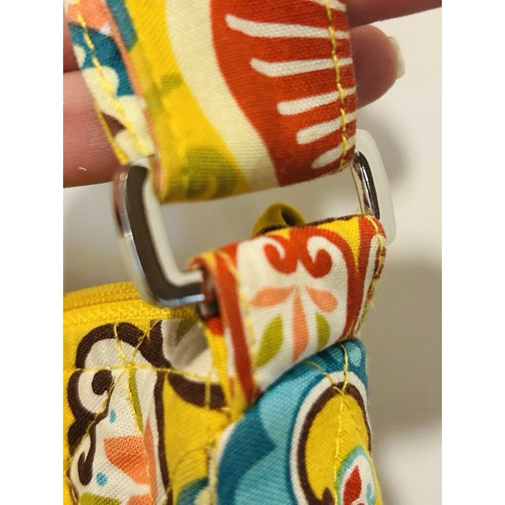 Vera Bradley Provencal Hipster Yellow Quilted Crossbody Purse Shoulder Bag - Picture 6 of 14